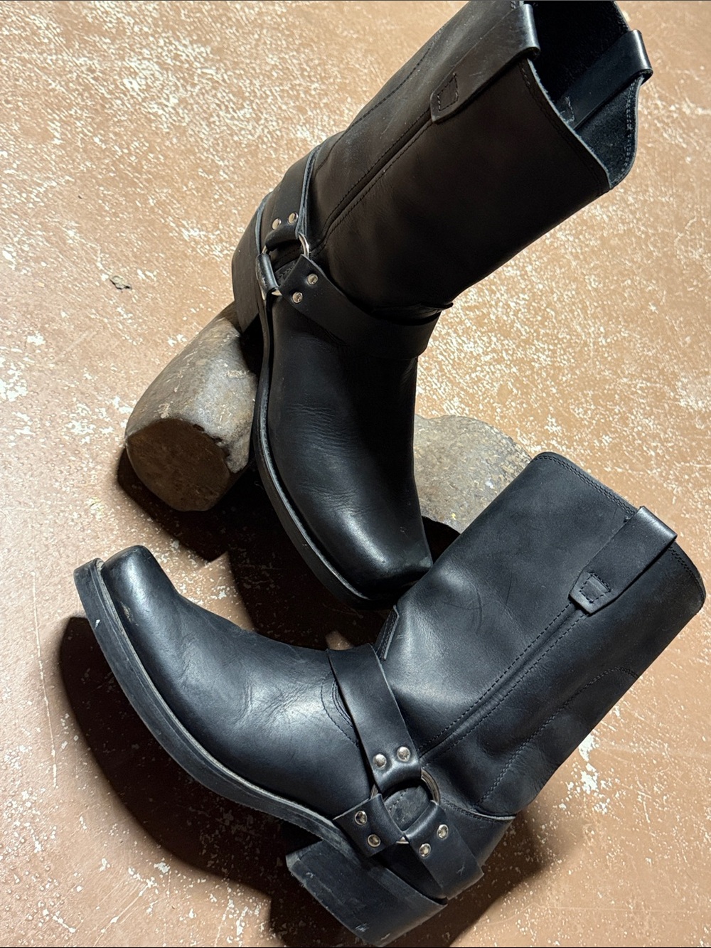 Durango Black Western Boots Biker Boots DURANGO BLACK HARNESS
BOOT